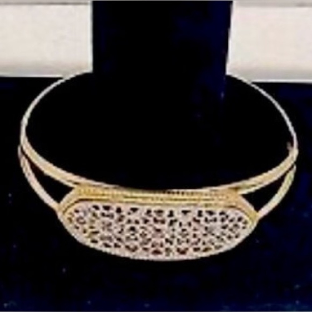 nOir Bracelet | Cuff Design | Adjustable | Gold & Silver Filigree | NWT